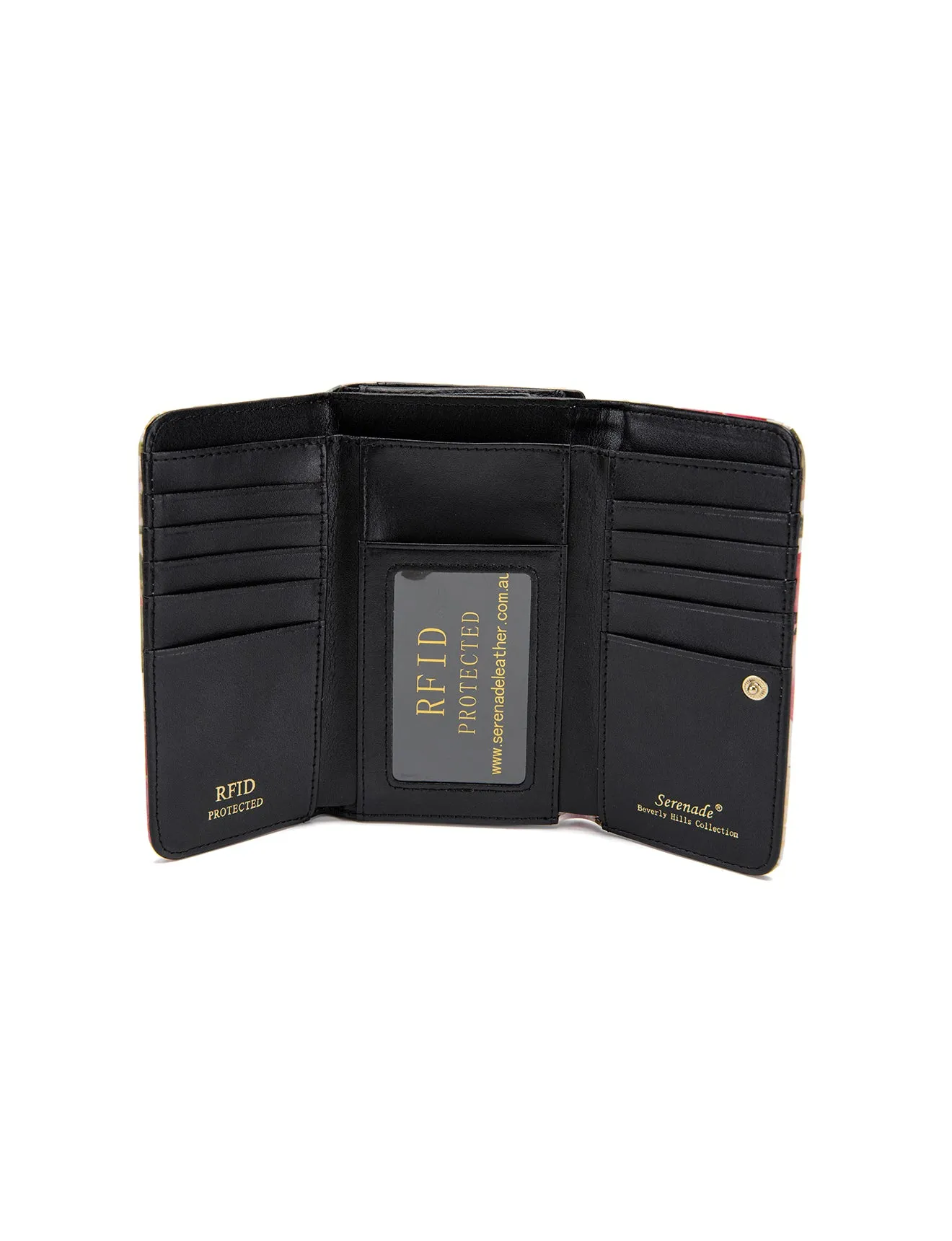 SPRING TULIP MED LEATHER RFID WALLET- WSF2102