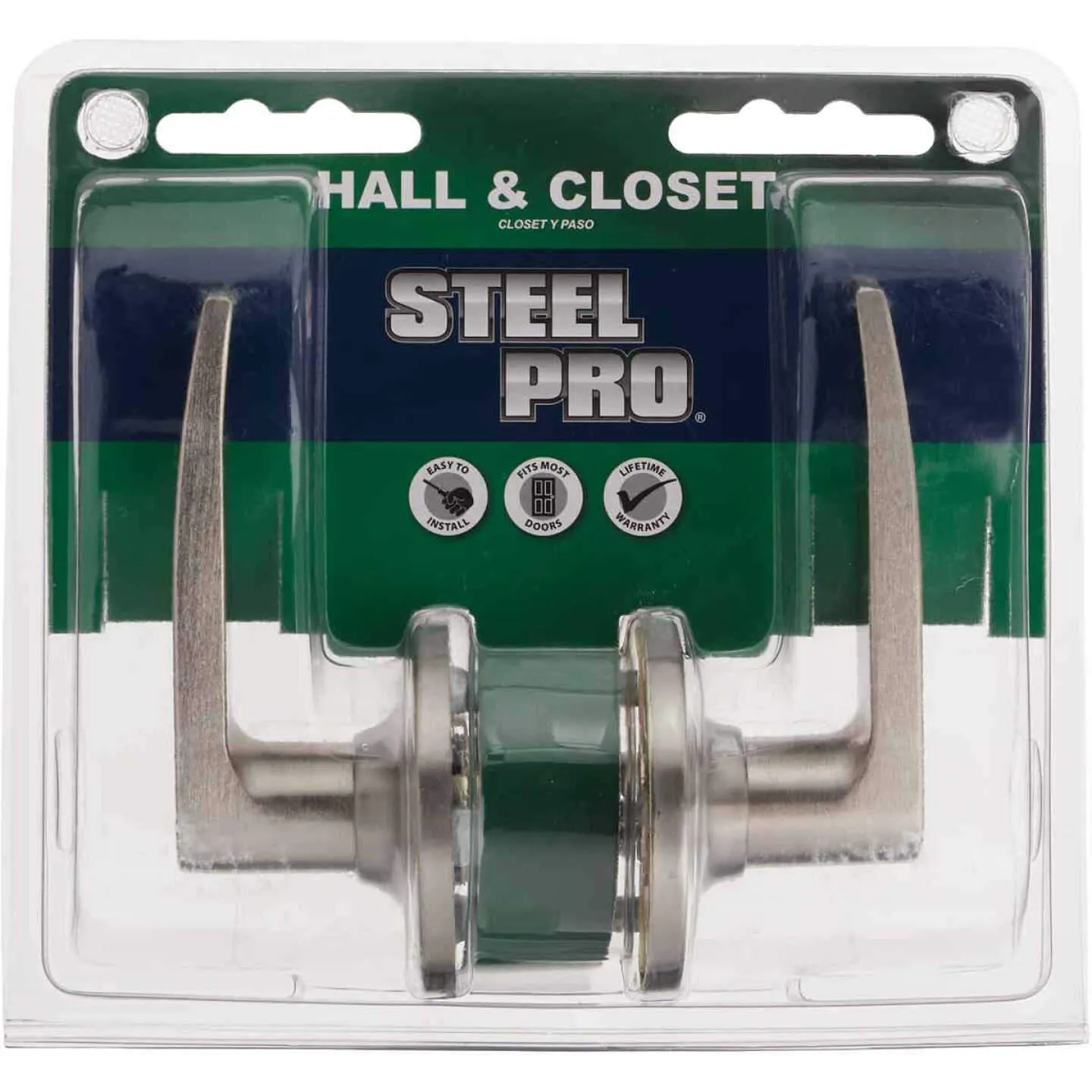 STEEL PRO STRAIGHT PASSAGE DOOR LEVER