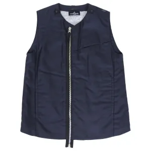 Stone Island Shadow Project Black Nylon Zip Vest - M
