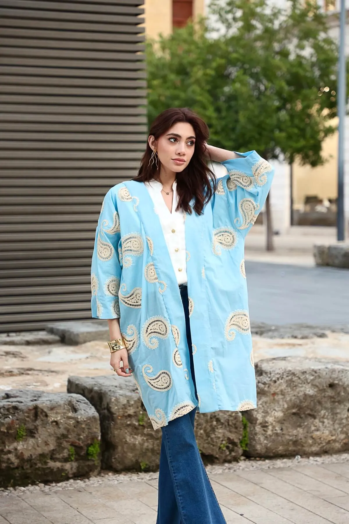 Swirl kimono
