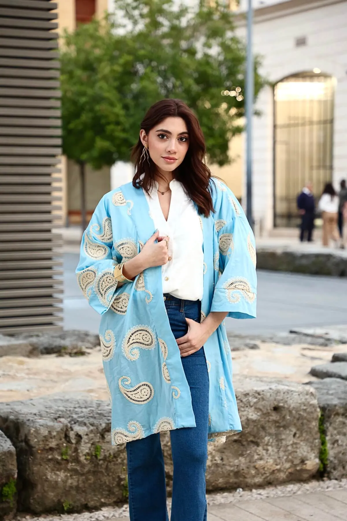 Swirl kimono