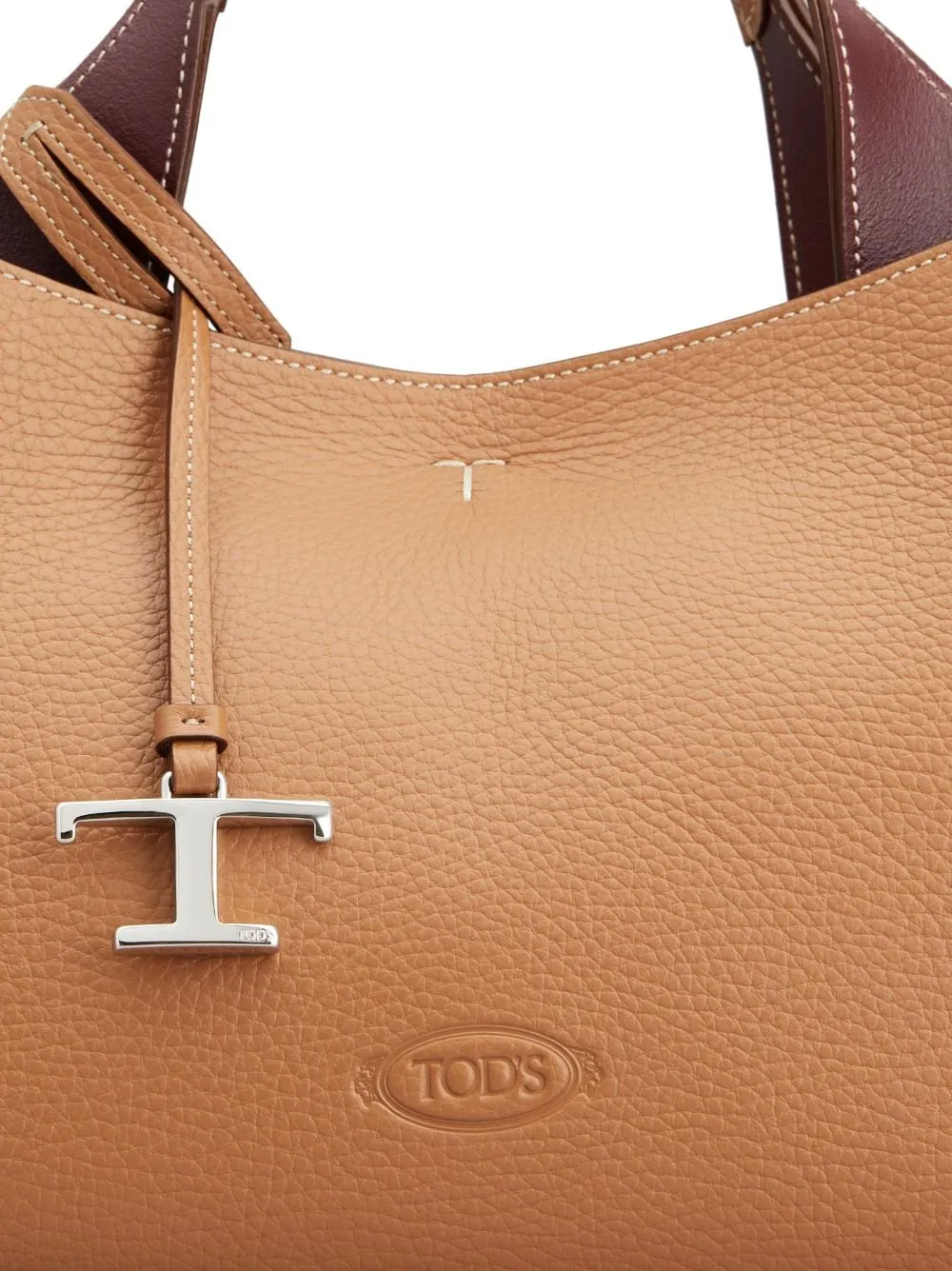 T timeless mini leather tote
