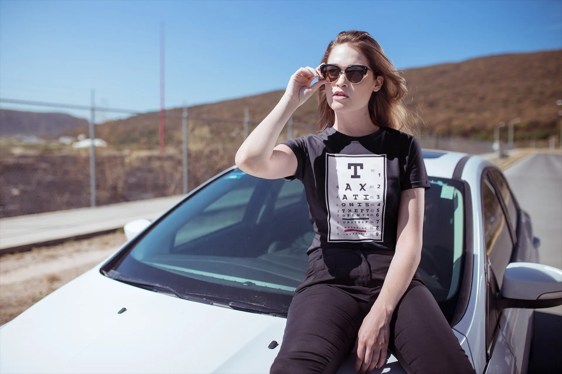 Taxation is Theft Eye Chart Women's Triblend Shirt