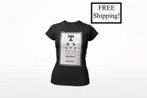 Taxation is Theft Eye Chart Women's Triblend Shirt