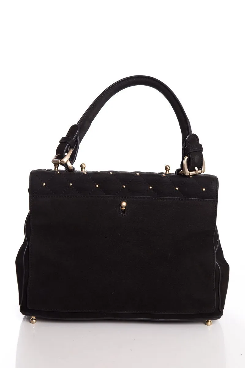Thomas Wylde Black Skull Handle Bag