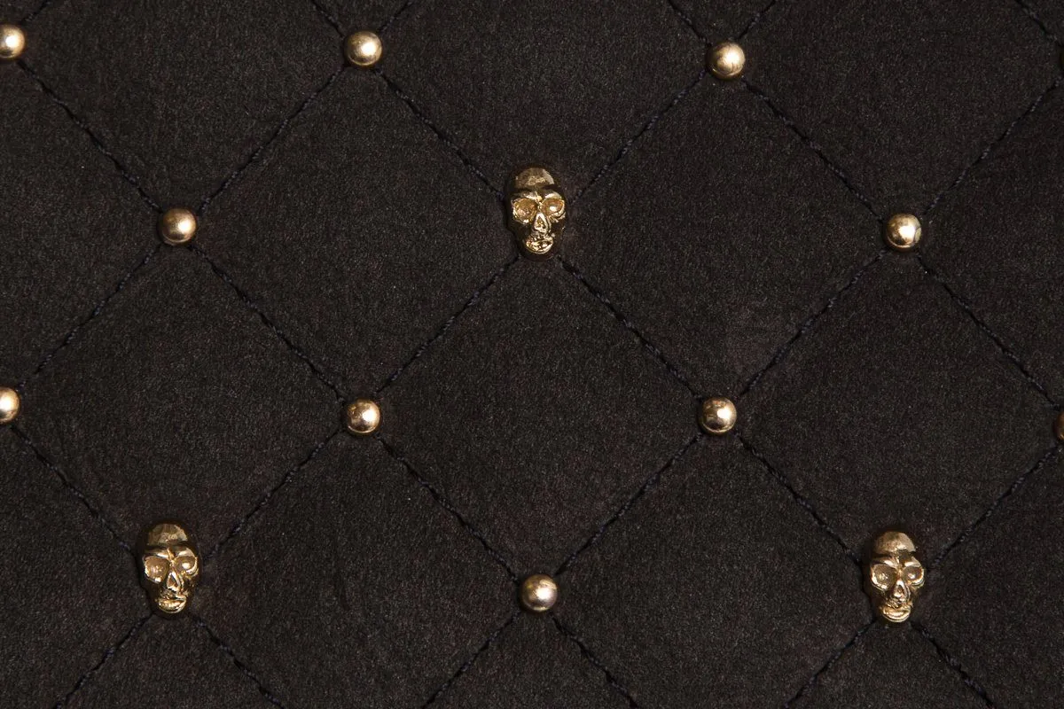 Thomas Wylde Black Skull Handle Bag