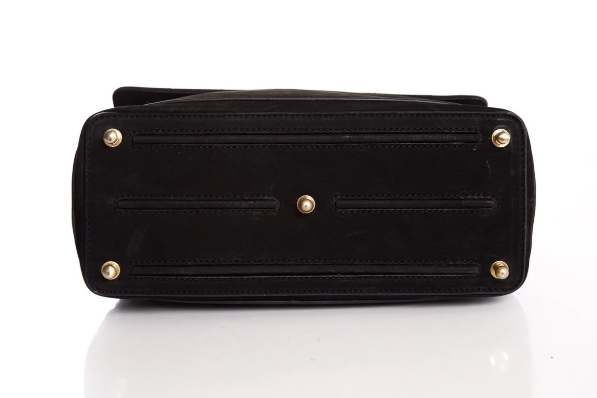 Thomas Wylde Black Skull Handle Bag