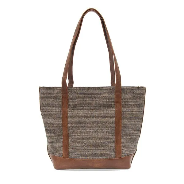 Tia Tweed Front Pocket Tote