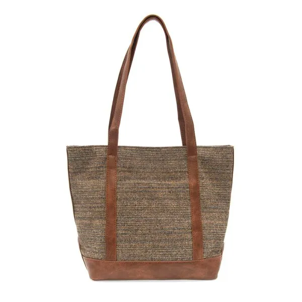 Tia Tweed Front Pocket Tote