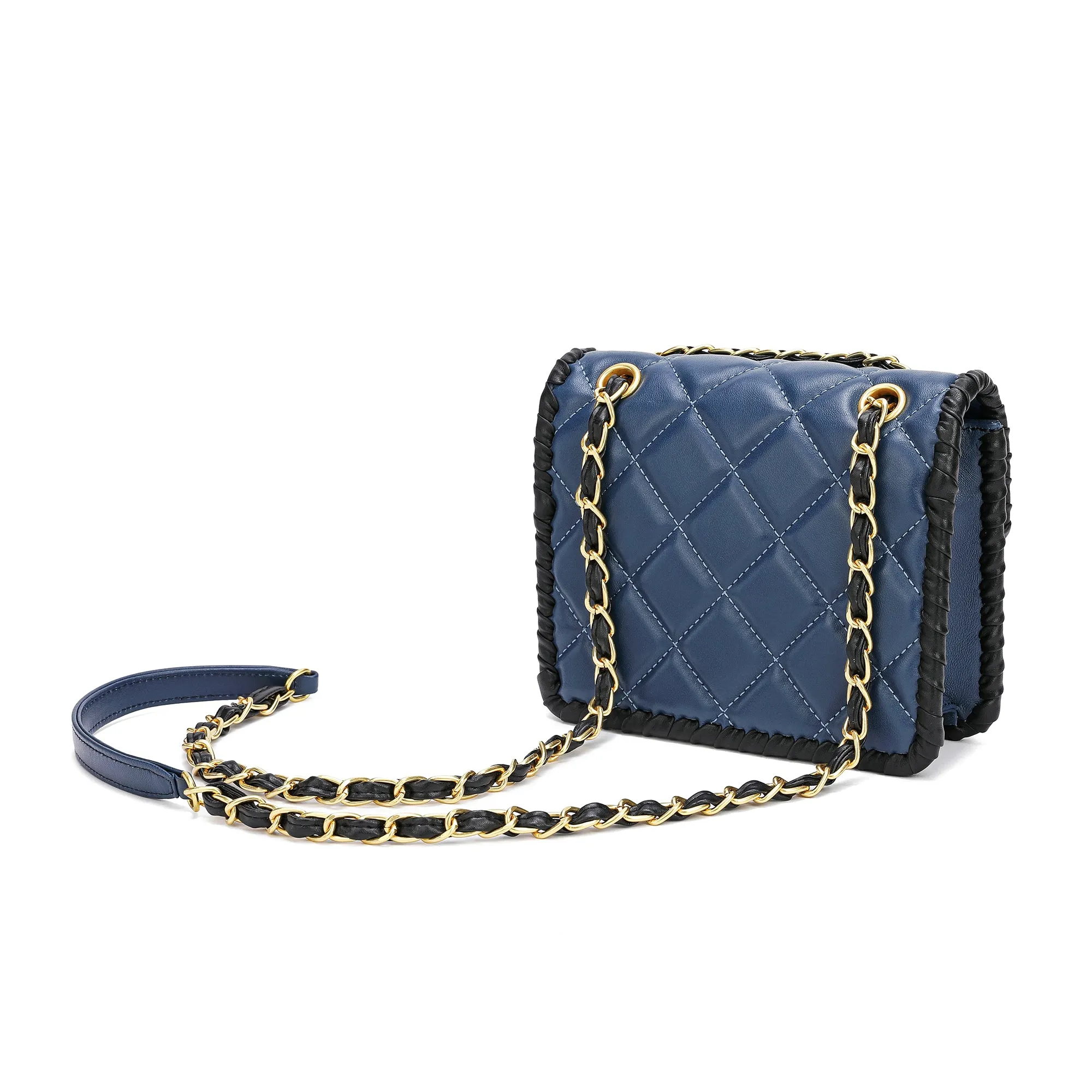 Tiffany & Fred Quilted Sheepskin Leather Crossbody/Shoulder Bag