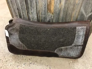TKSB7521 Saddle Pad 3/4" Felt Pad w/ Brwon Croc Pattern& Spots 32x32