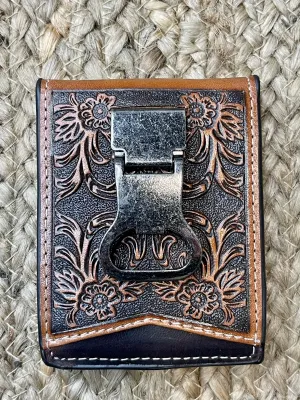Tooled Money Clip Wallet