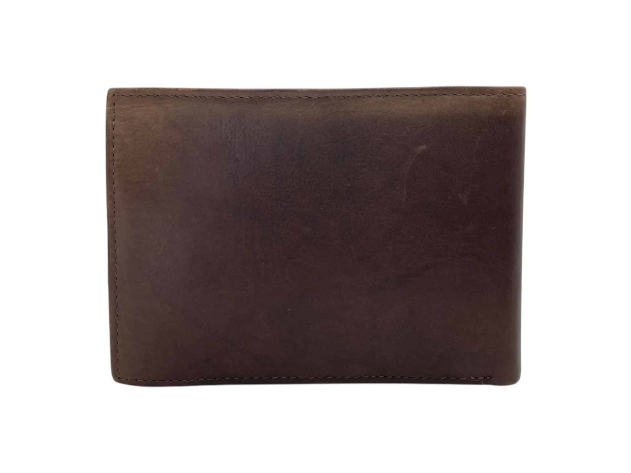 Top Grain Napa Leather Card & Coin Billfold Wallet # 690