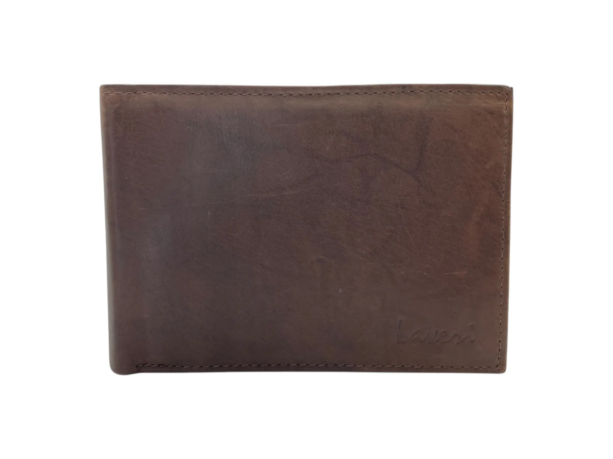Top Grain Napa Leather Card & Coin Billfold Wallet # 690