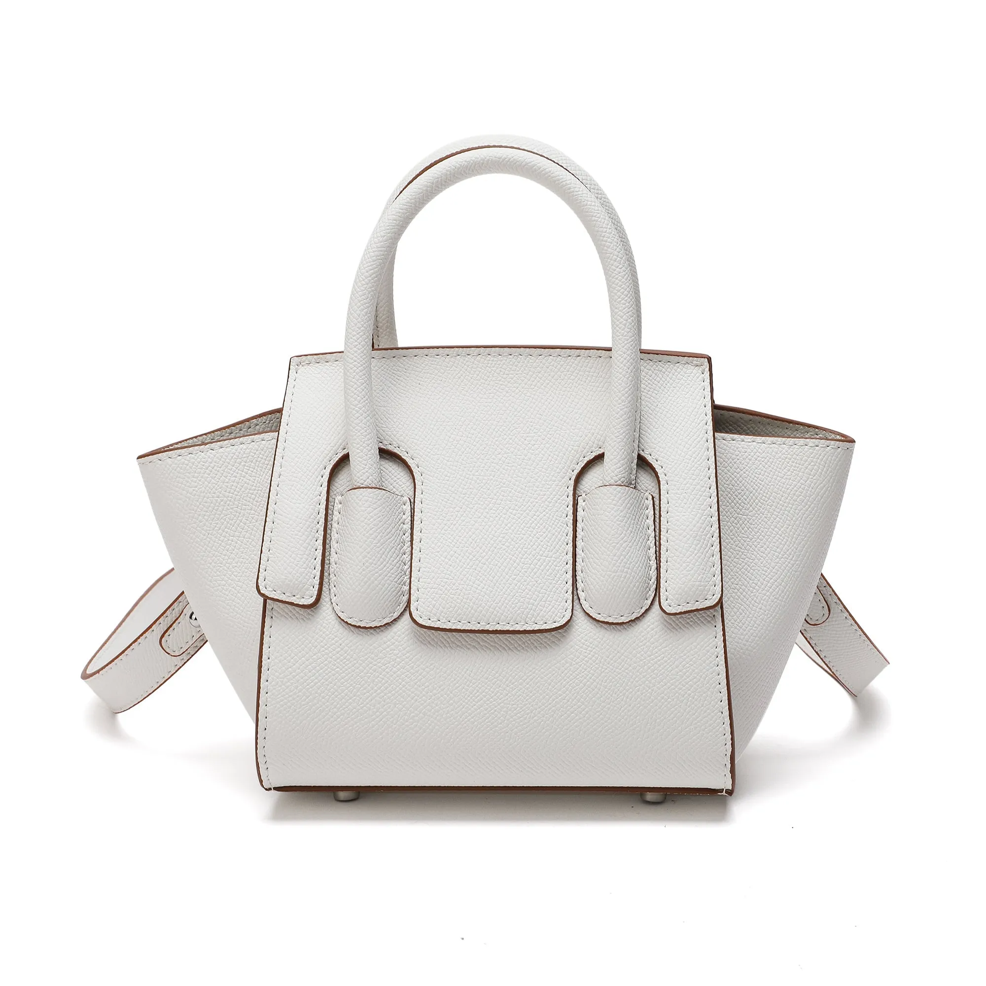 Top-handle Full-grain Leather Bag