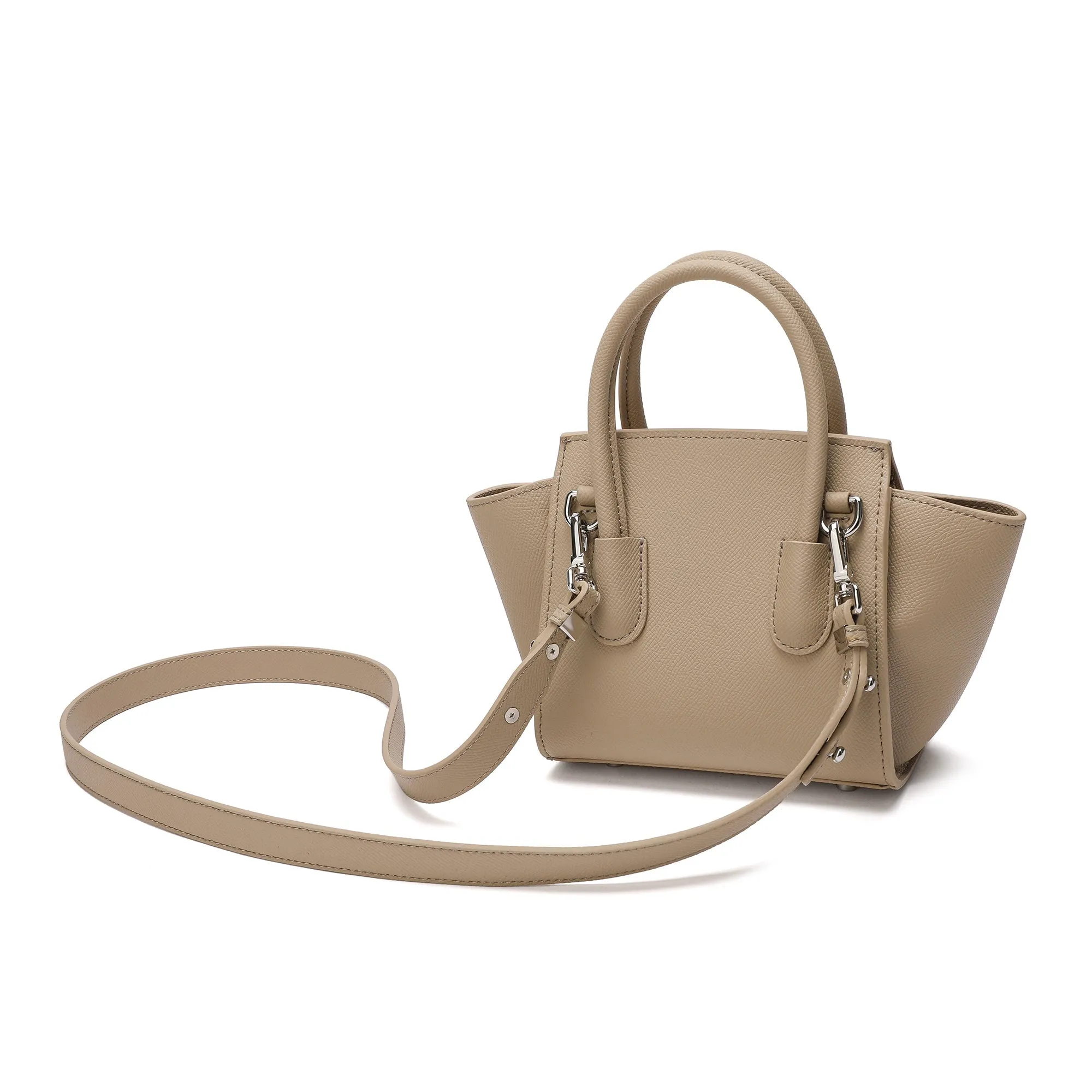 Top-handle Full-grain Leather Bag
