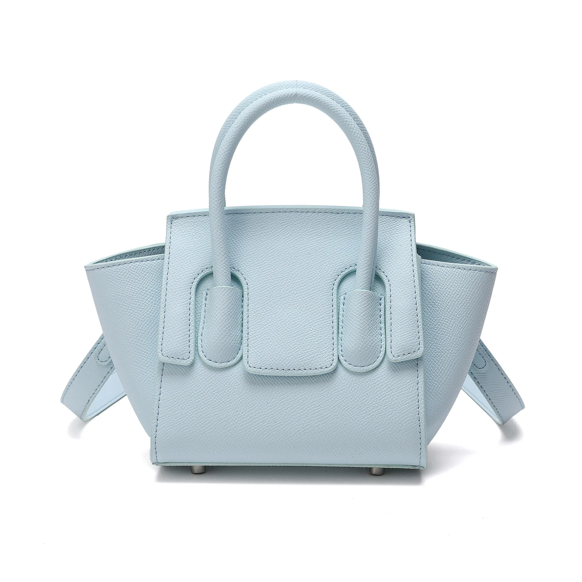 Top-handle Full-grain Leather Bag