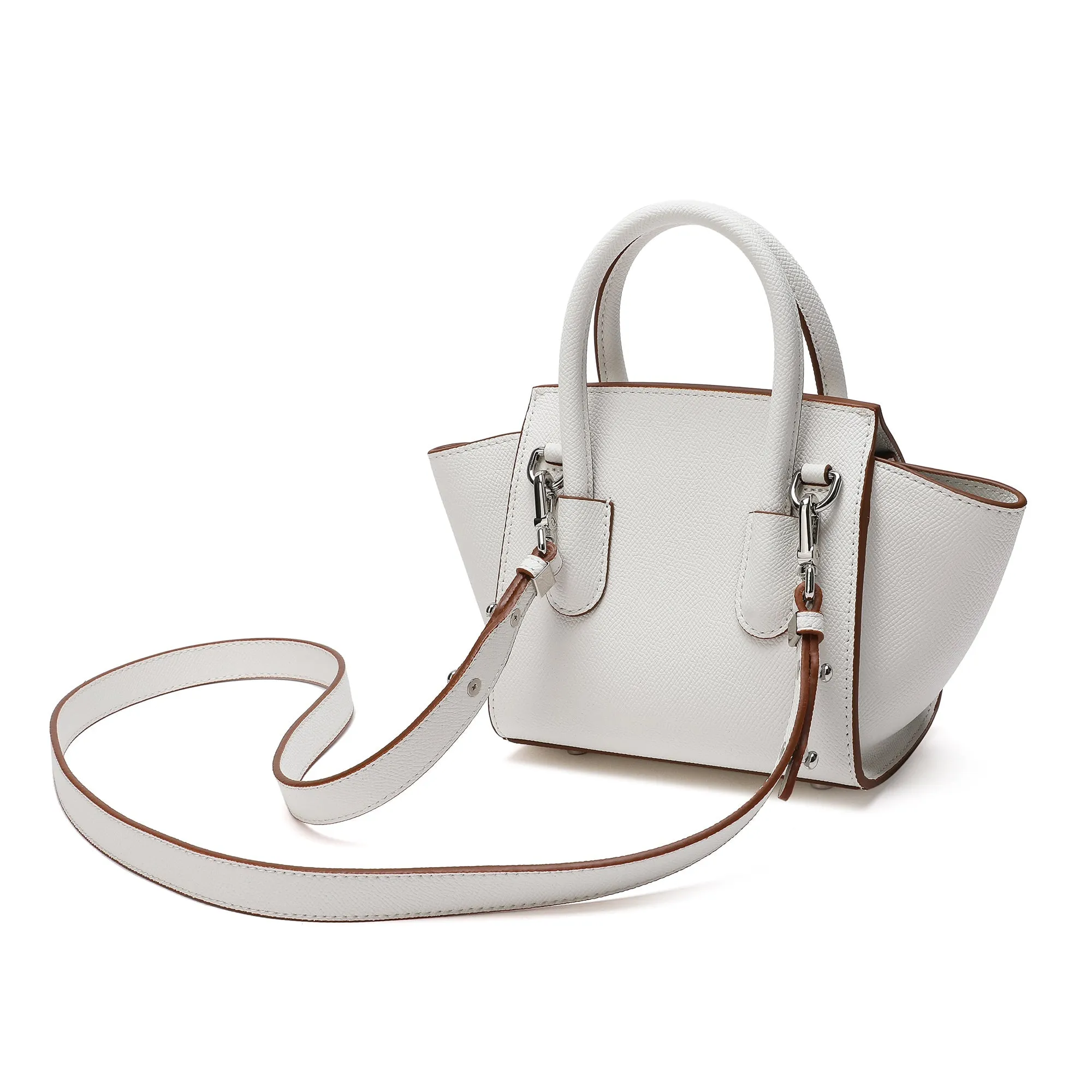 Top-handle Full-grain Leather Bag