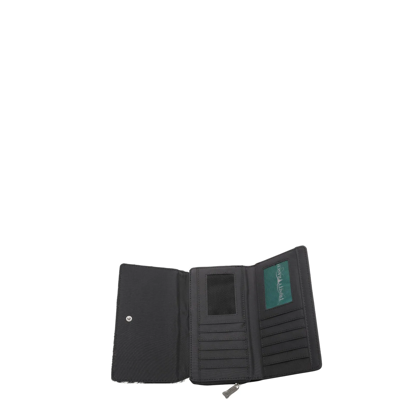 TR146-W010 Trinity Ranch Hair-On Cowhide Wallet