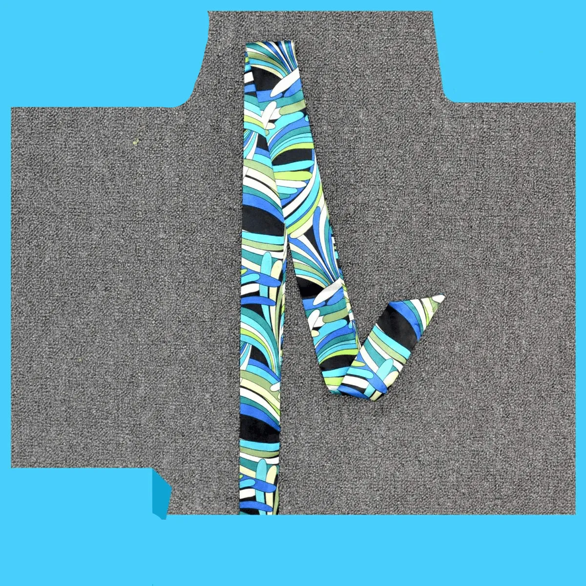 Trendy Handbags Tie Wrap Handle Silk Scarf