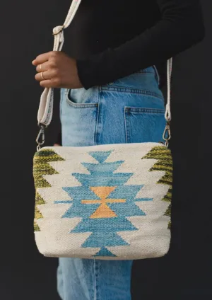 Tribal Handbag-Green/Blue