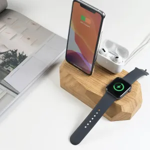 Triple Charging Dock - iPhone, Apple Watch, AirPods charger - Oakywood