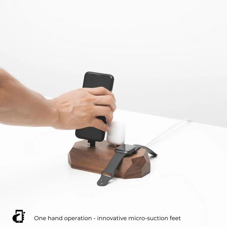 Triple Charging Dock - iPhone, Apple Watch, AirPods charger - Oakywood