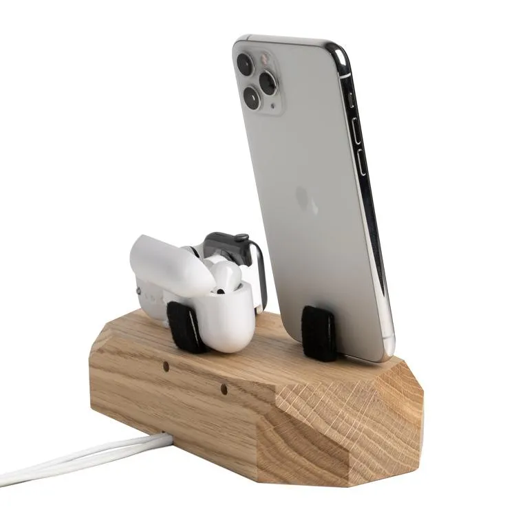 Triple Charging Dock - iPhone, Apple Watch, AirPods charger - Oakywood