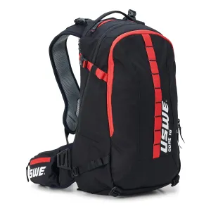 USWE Core 16L Hydration Compatible Off-Road Backpack - Black/Red