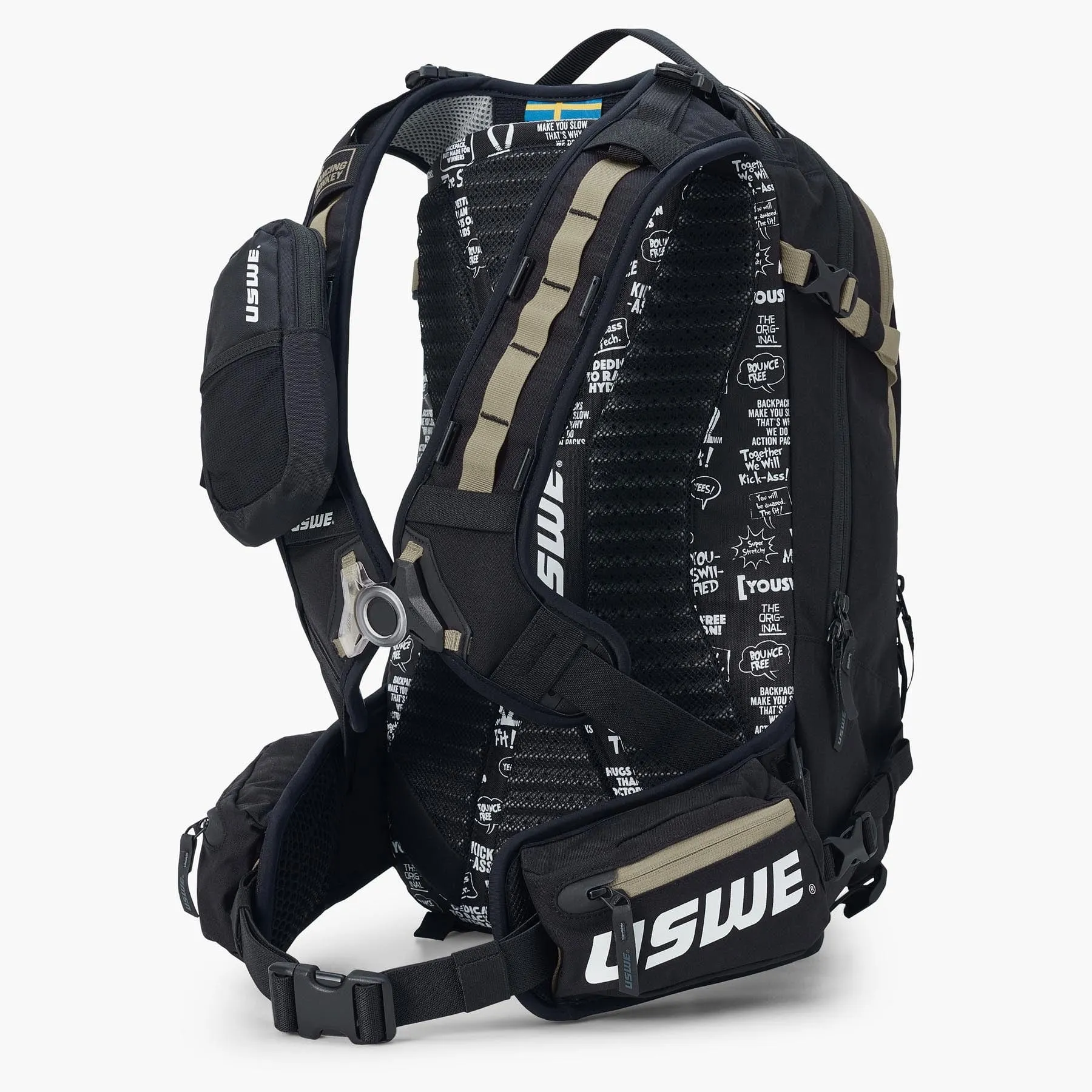 USWE Core 16L Hydration Compatible Off-Road Backpack - Mud Green
