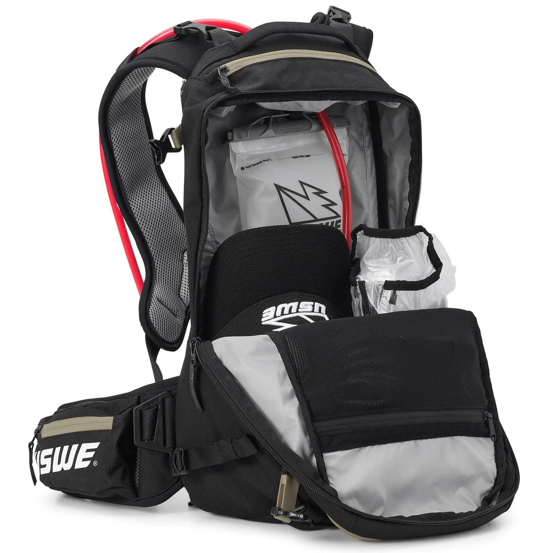 USWE Core 16L Hydration Compatible Off-Road Backpack - Mud Green