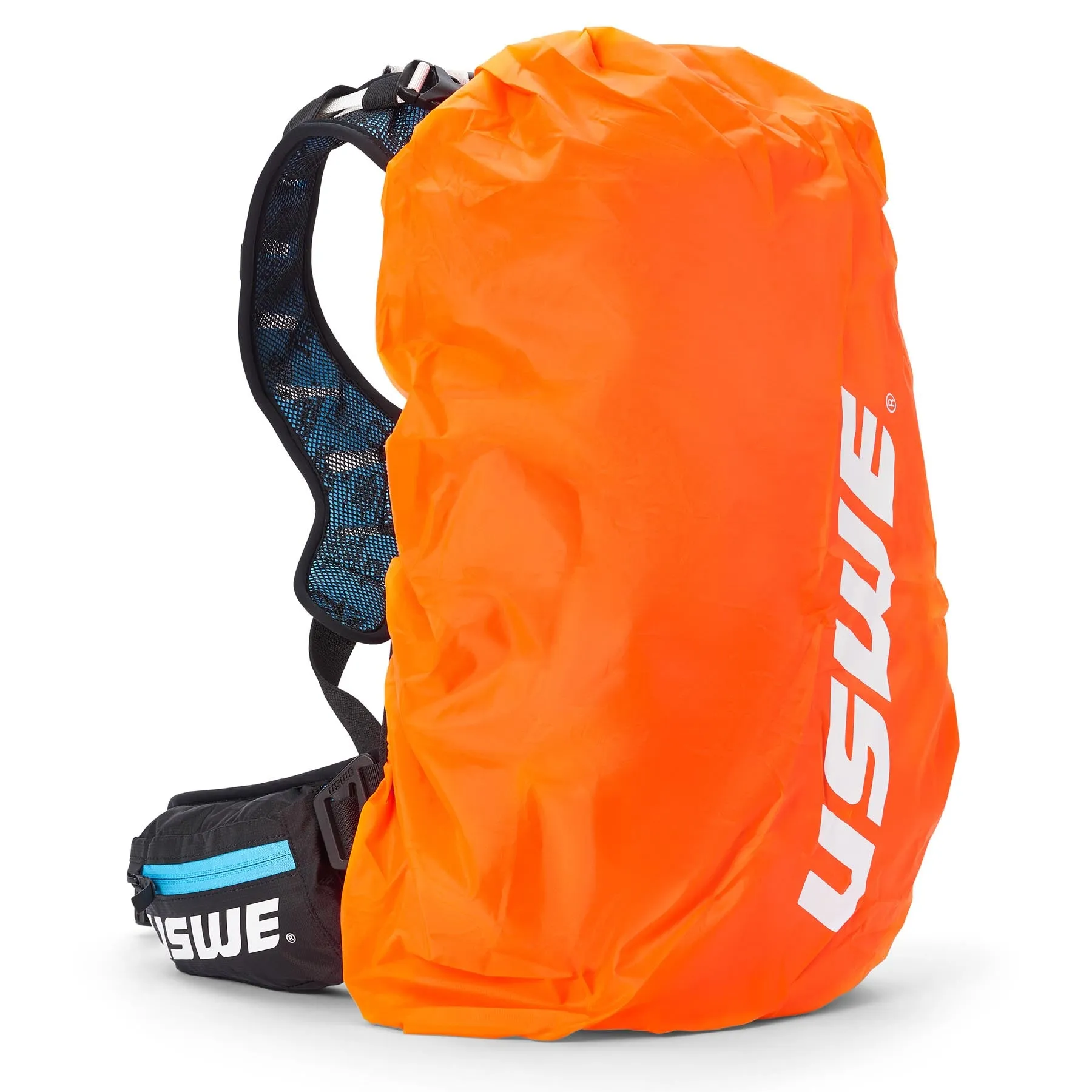 USWE Flow 16L Hydration Compatible MTB Protector Pack - Black/Blue