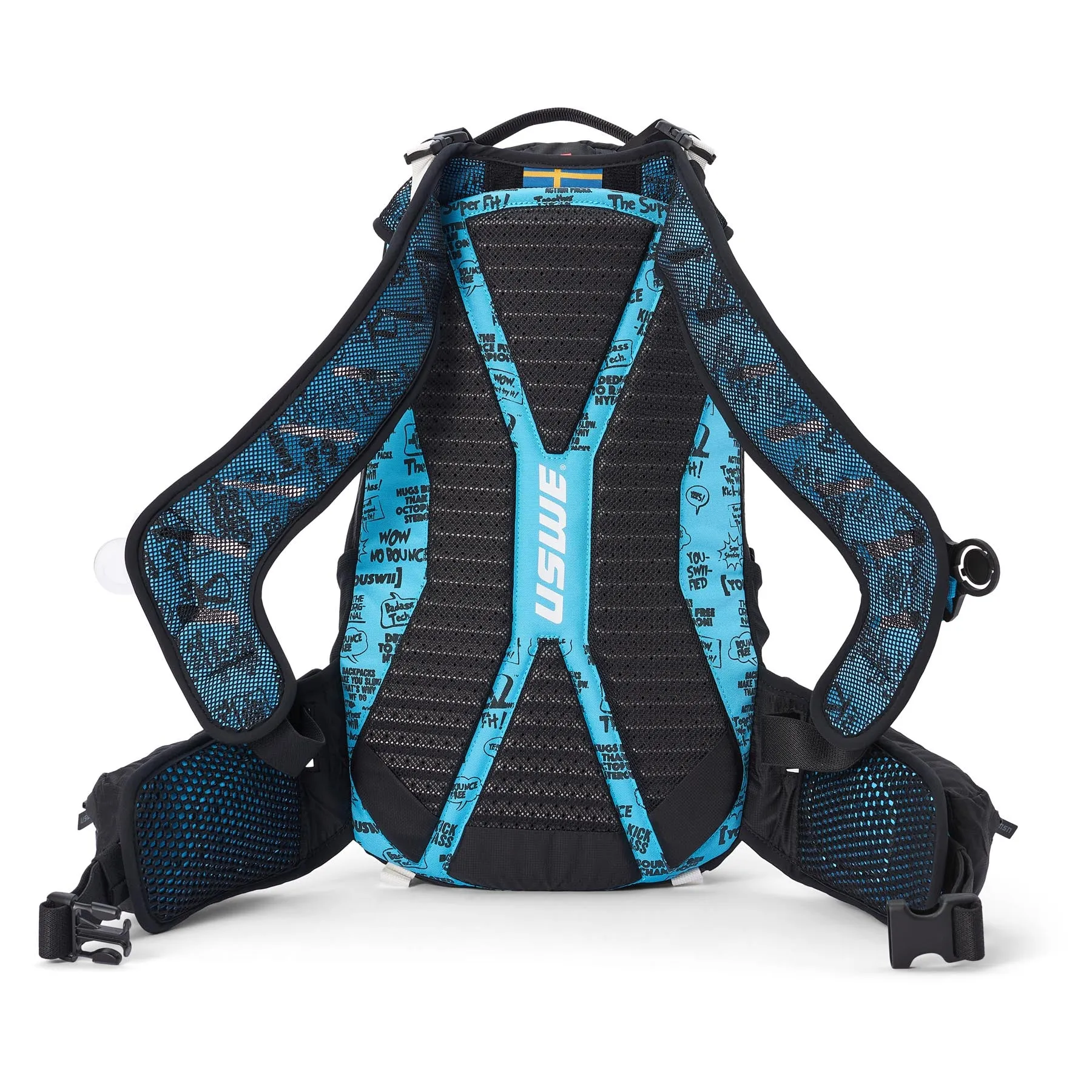 USWE Flow 16L Hydration Compatible MTB Protector Pack - Black/Blue