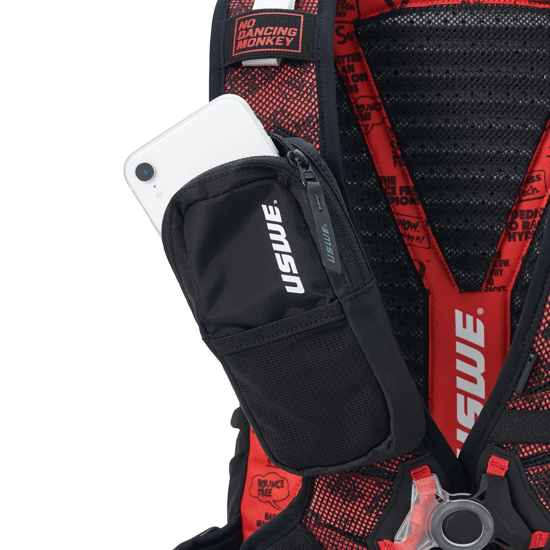 USWE Flow 16L Hydration Compatible MTB Protector Pack - Black/Red
