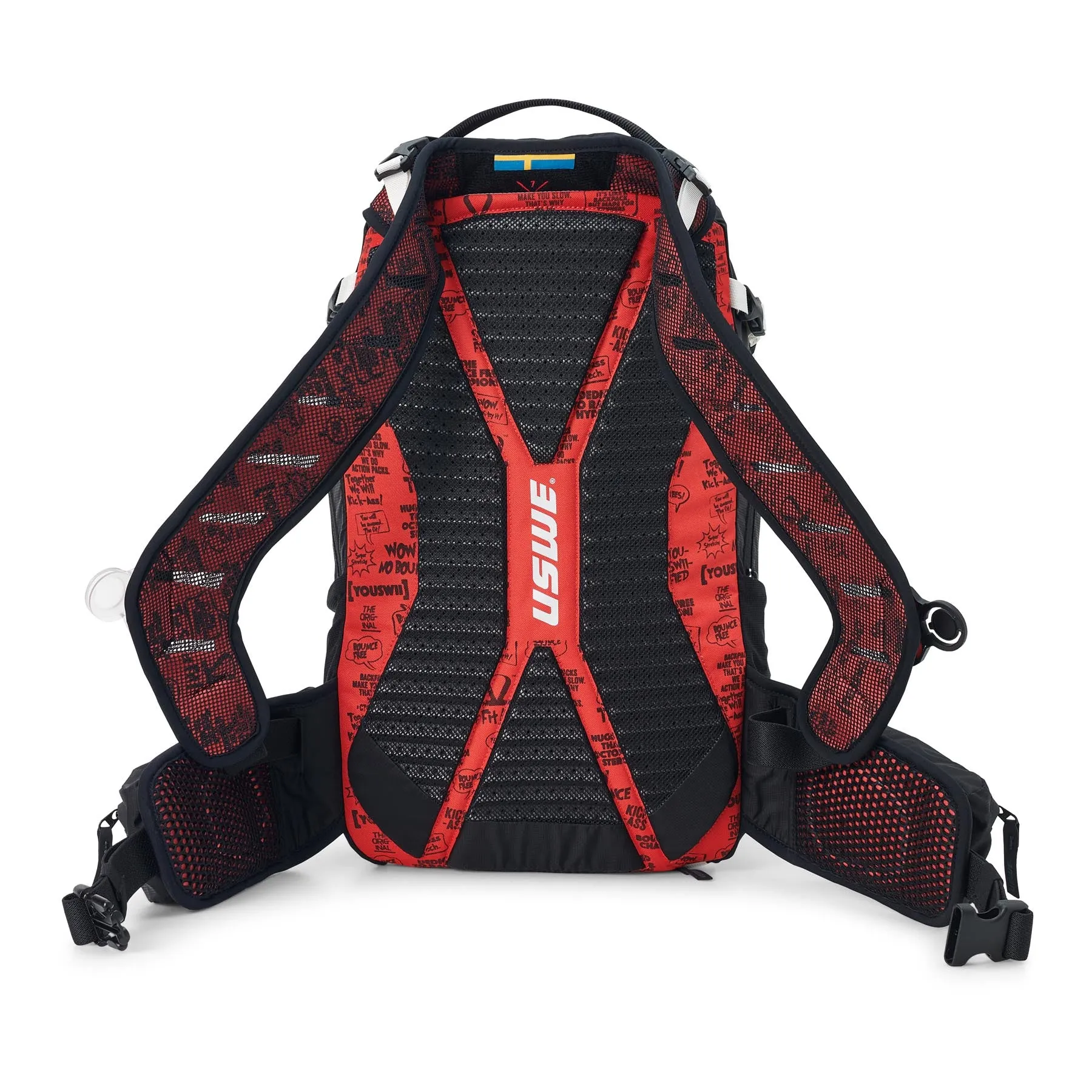 USWE Flow 16L Hydration Compatible MTB Protector Pack - Black/Red