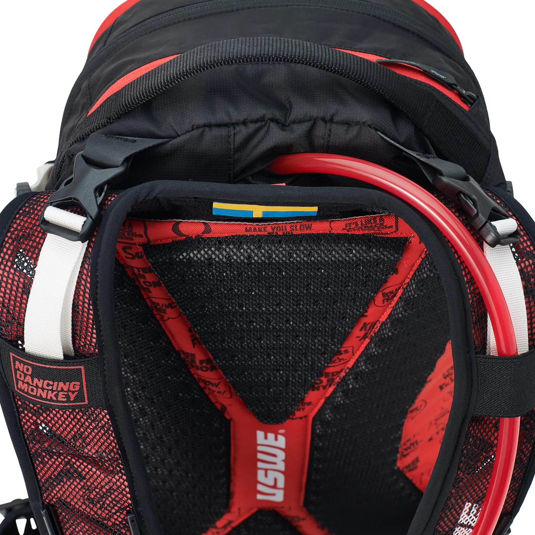 USWE Flow 16L Hydration Compatible MTB Protector Pack - Black/Red