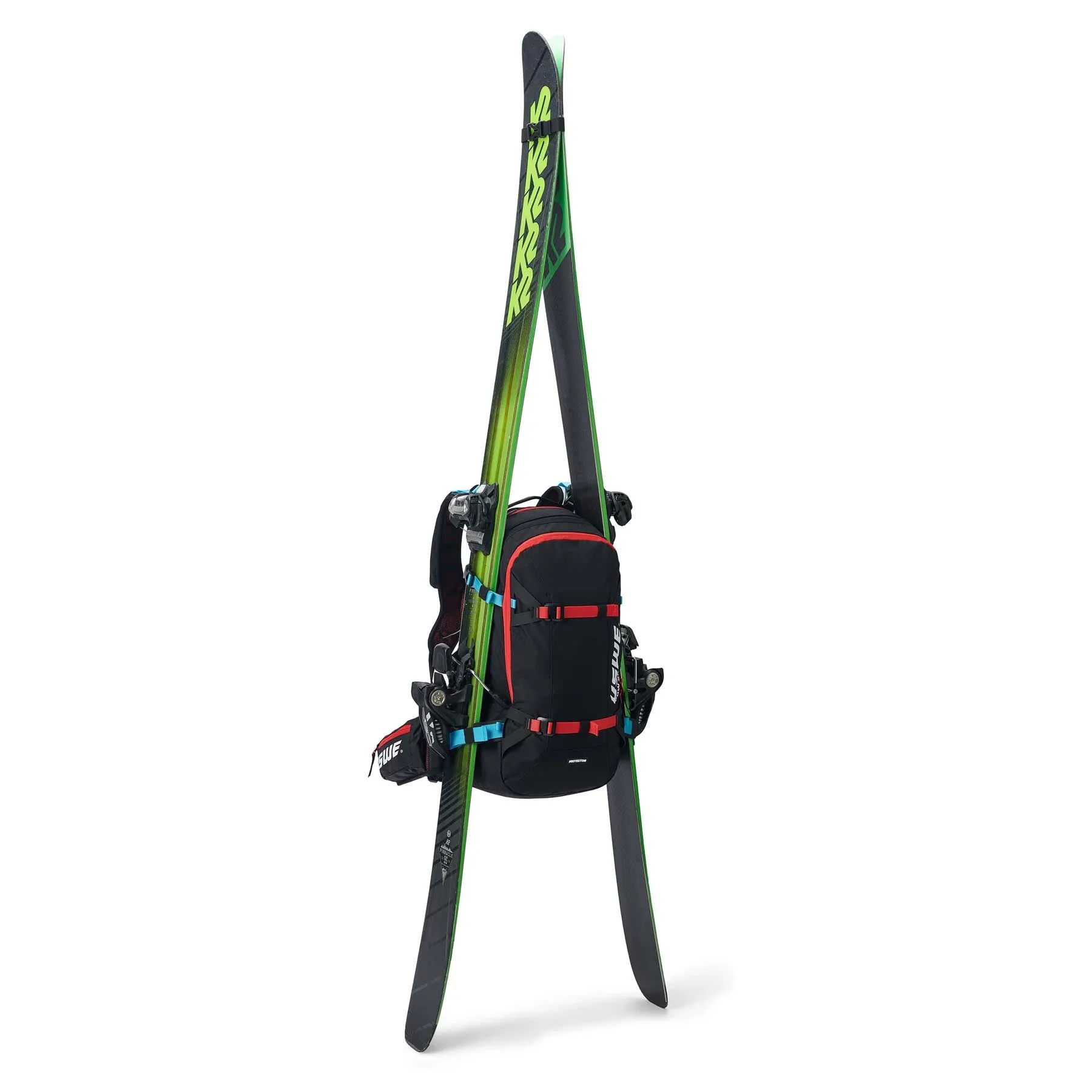USWE Pow 25L Alpine Skiing Protector Pack - Carbon Black