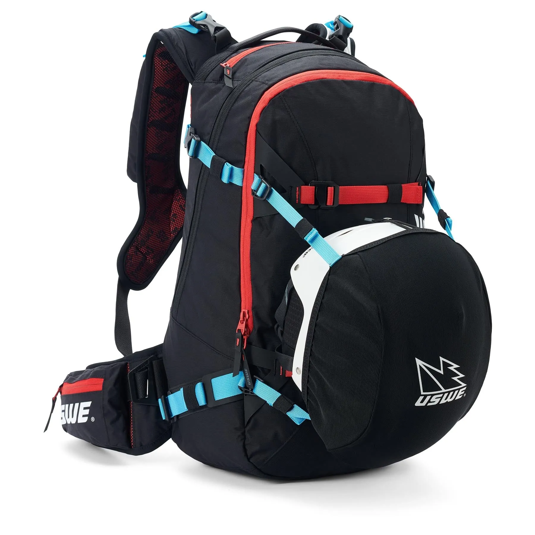 USWE Pow 25L Alpine Skiing Protector Pack - Carbon Black
