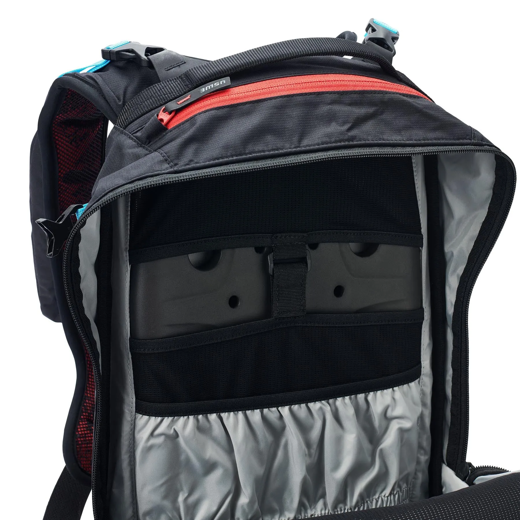 USWE Pow 25L Alpine Skiing Protector Pack - Carbon Black