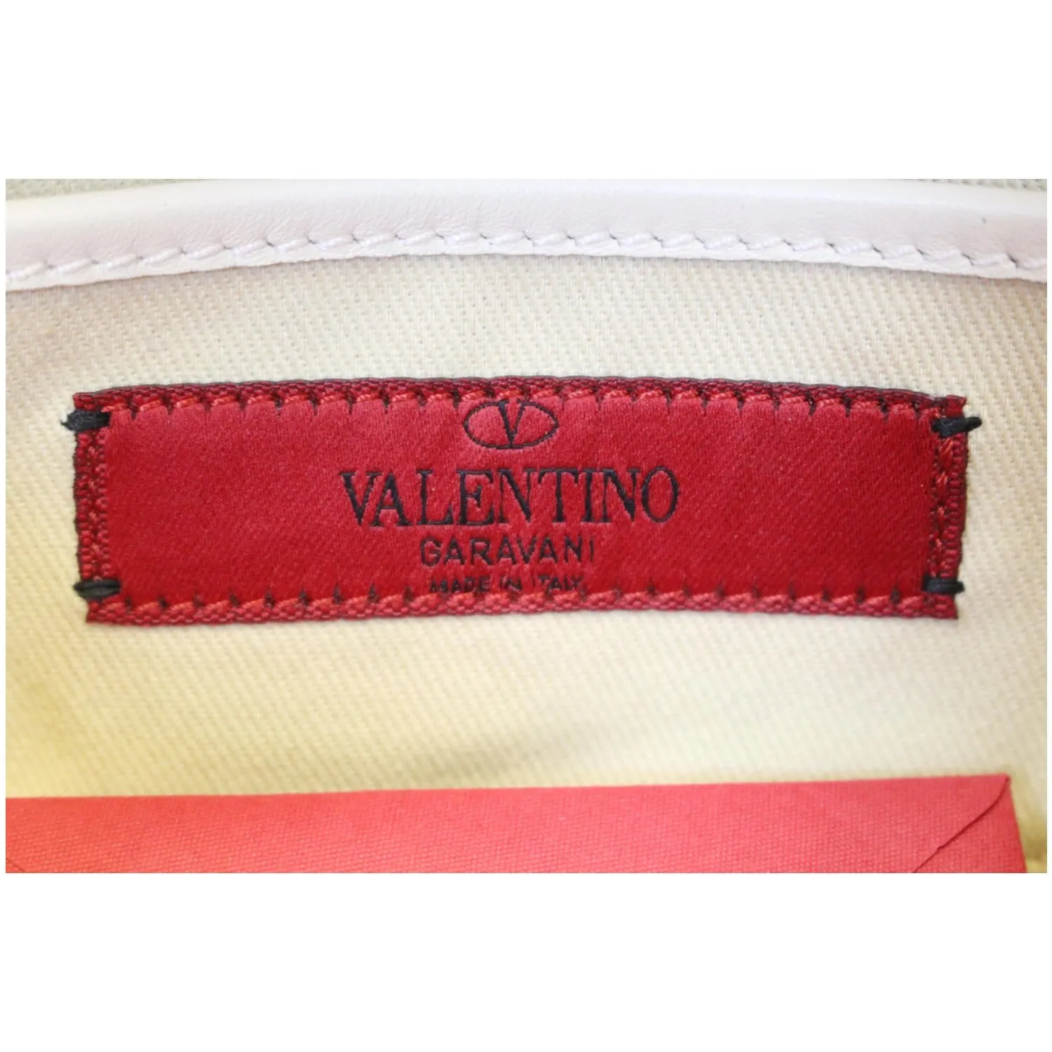 Valentino Rockstud Mini Flap Leather Crossbody Bag Ivory