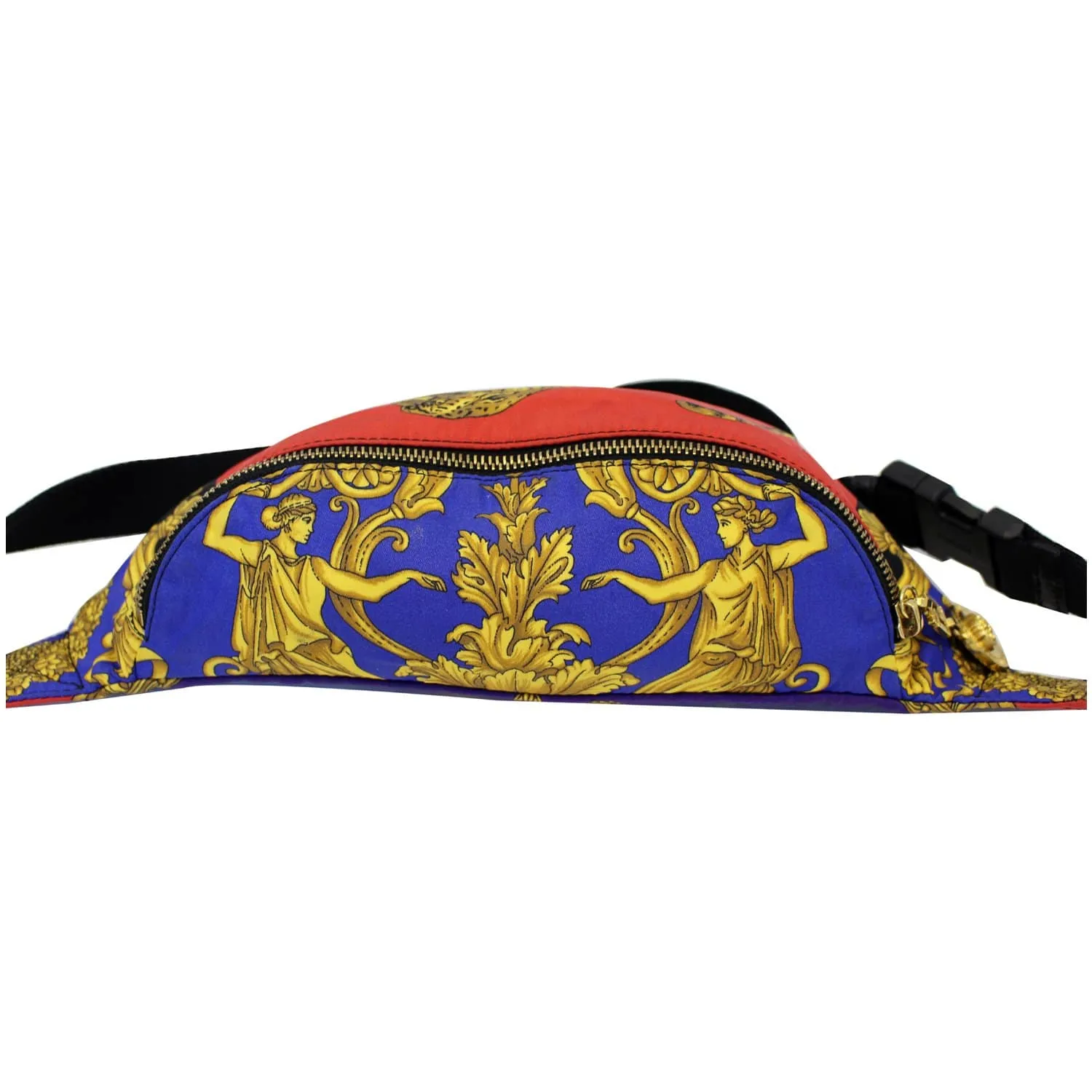 VERSACE Baroque and Leopard-Print Satin Belt Bag Multicolor