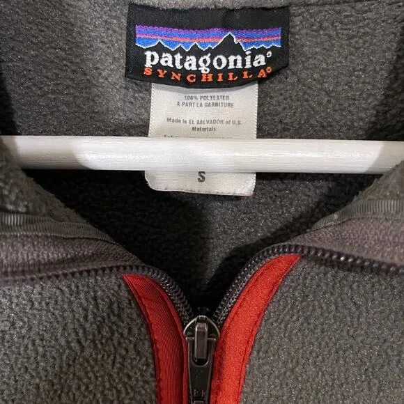 Vintage Men's Patagonia Synchilla 1/4 Zip Fleece Pullover Size: Small