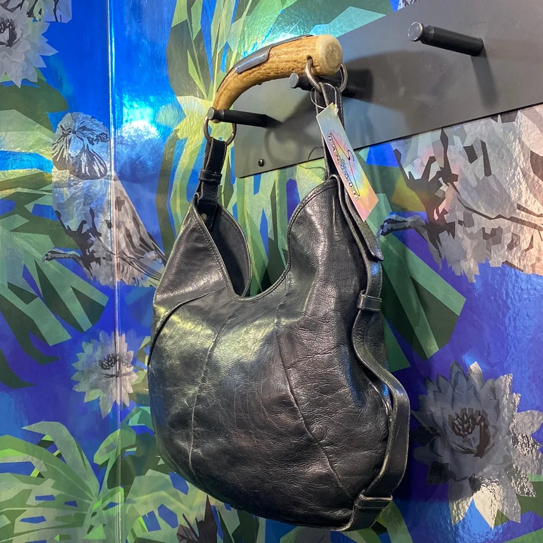 VINTAGE: Yves Saint Laurent Black Mombasa Bag
