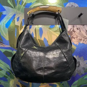 VINTAGE: Yves Saint Laurent Black Mombasa Bag