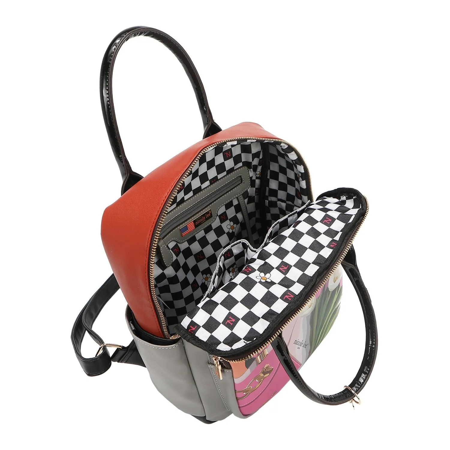 VIOLET BLOSSOM 3 PIECE SET (Backpack, Crossbody, Wallet)