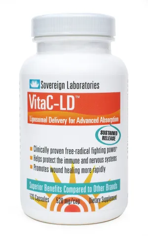 Vitamina liposomal mejorada C – 520mg cápsulas grado farmacéutico – 1500% más biodisponible que otras marcas, 120 unidades