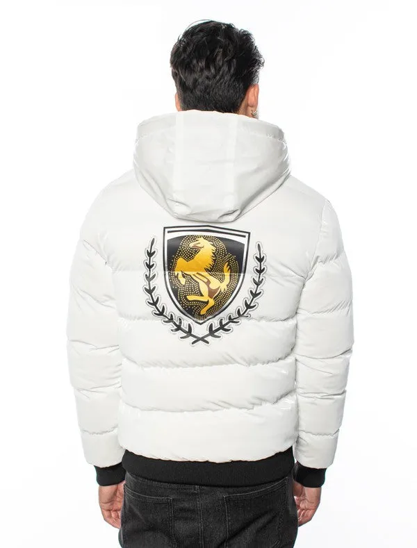 VJF-1 Urban Flex Men's Detachable Hood Puffy Jacket 12 PACK