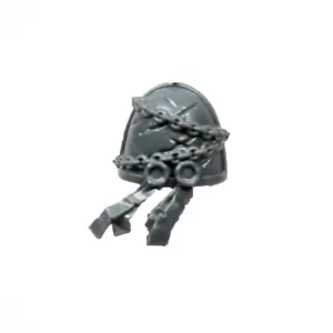Warhammer 40K Space Marine Deathwatch Kill Team Shoulder Pad Black Shield