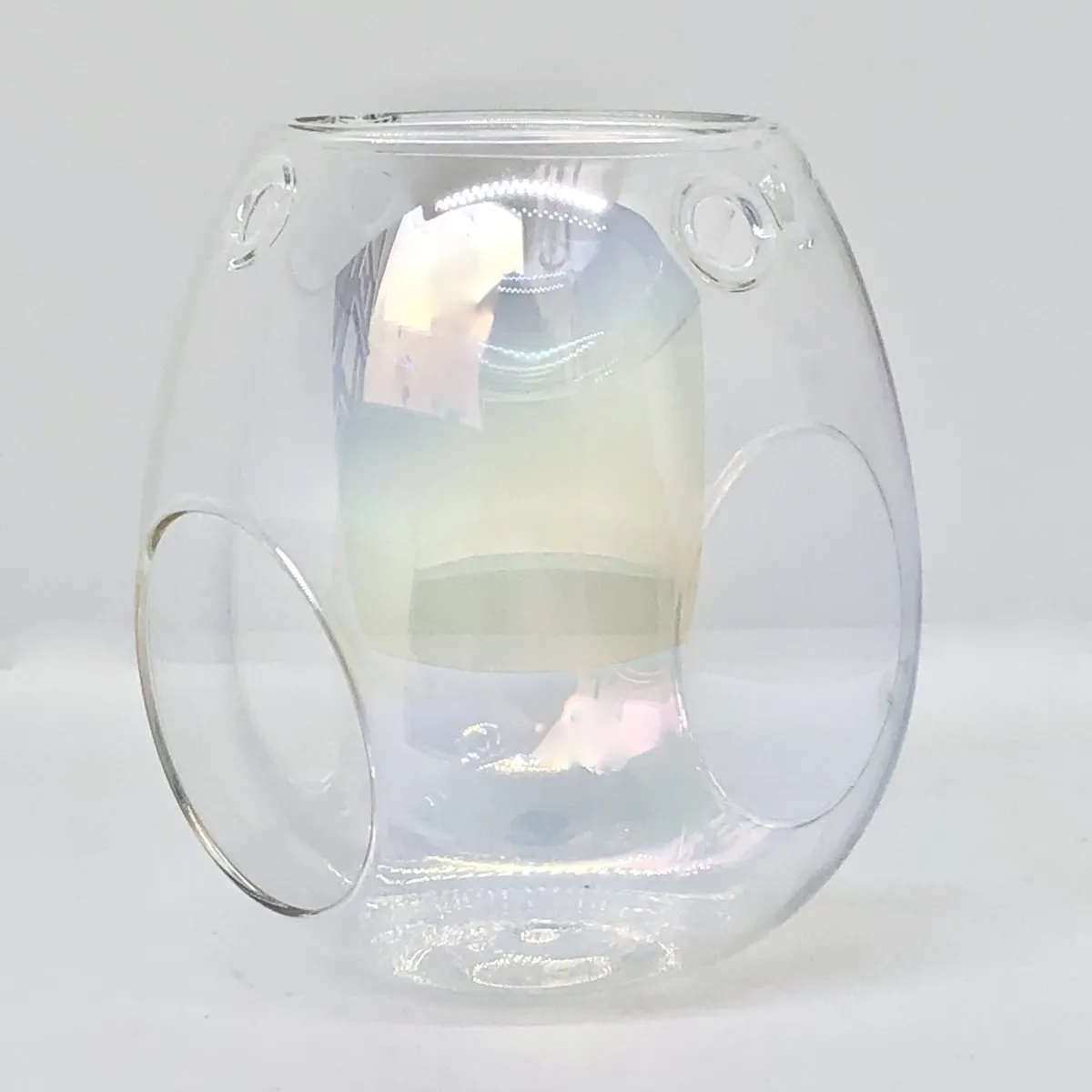 Wax Melt Burner - Pearlescent Clear