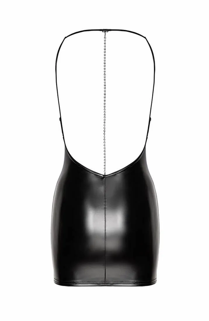 Wet look dress with rhinestone embellishment - Feeling Emotions